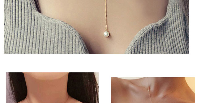 Exquisite Gold Color Pearl Pendant Decorated Simple Design,Chains