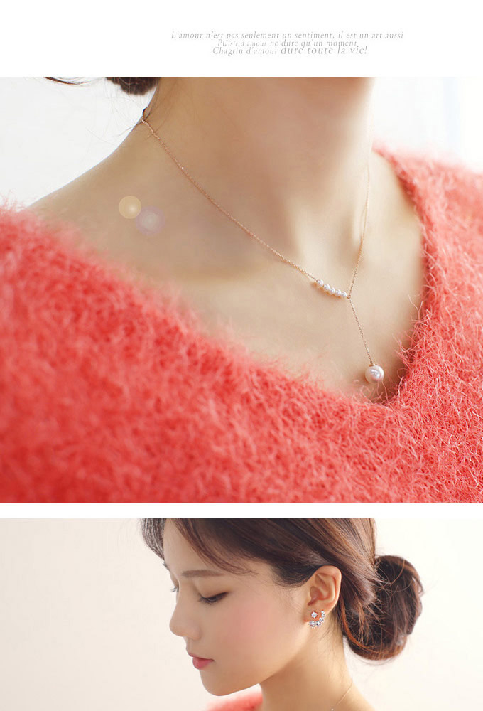 Fashion Gold Color Pearl Decorated Simple Design,Chains