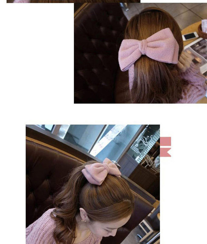 Sweet Black Pure Color Bowknot Shape Design Alloy Hair clip hair claw,Hairpins
