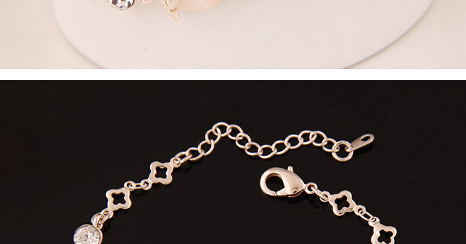 Sweet Gold Color Heart To Heart Shape Decorated Simple Design  Alloy Korean Fashion Bracelet,Fashion Bracelets