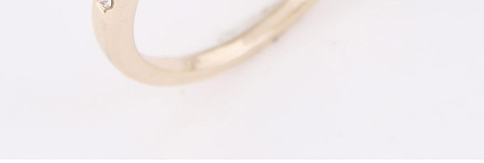 Personality Gold Color Pearl Decorated Simple Design  Alloy Korean Rings,Fashion Rings