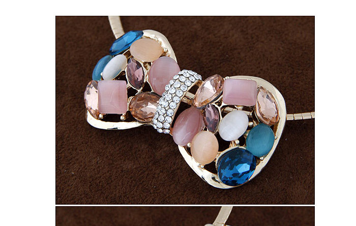 Fashion Multicolor Bowknot Pendant Decorated Simple Design,Chokers