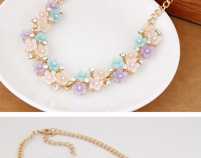Sweet Multicolor Flower Shape Decorated Simple Design,Chains