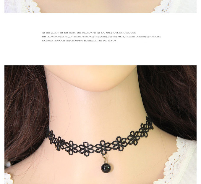 Trending Black Beads Pendant Decorated Flower Hollow Out Design,Pendants