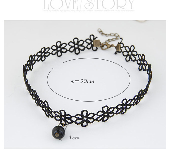 Trending Black Beads Pendant Decorated Flower Hollow Out Design,Pendants
