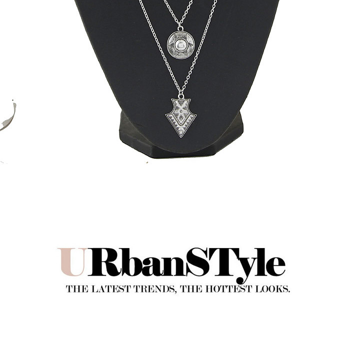 Bohemia Anti-silver Multielement Pendant Decorated Multilayer Design,Multi Strand Necklaces