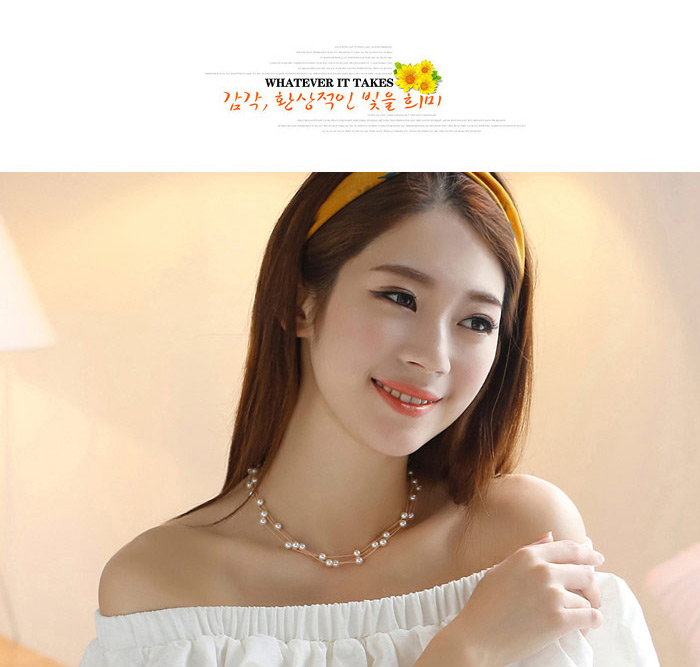 Sweet White Pearl Decorated Multilayer Design,Jewelry Sets