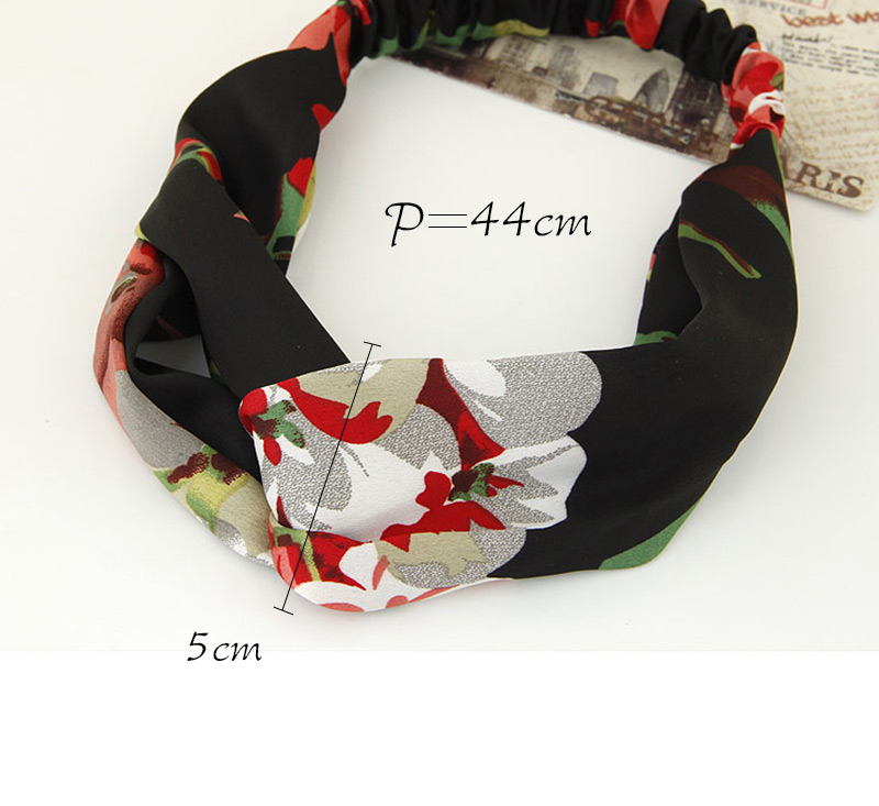 Fashion White Flower Pattern Decorated Wide Design,Hair Ribbons