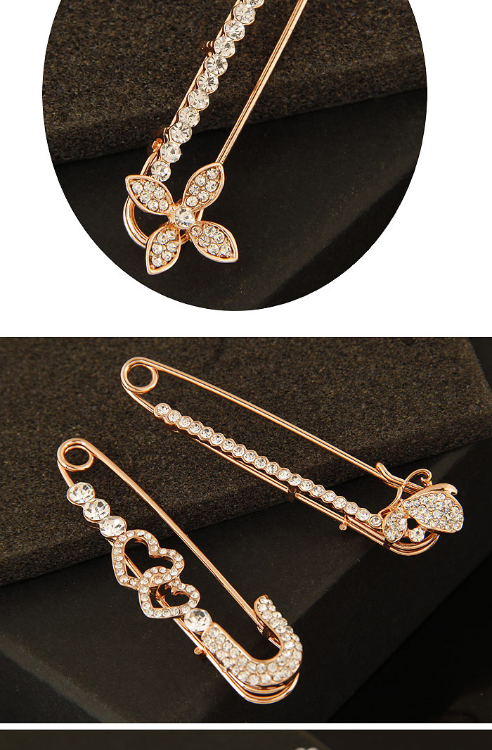 Fashion Gold Color Butterfly Decorated Simple Design,Korean Brooches