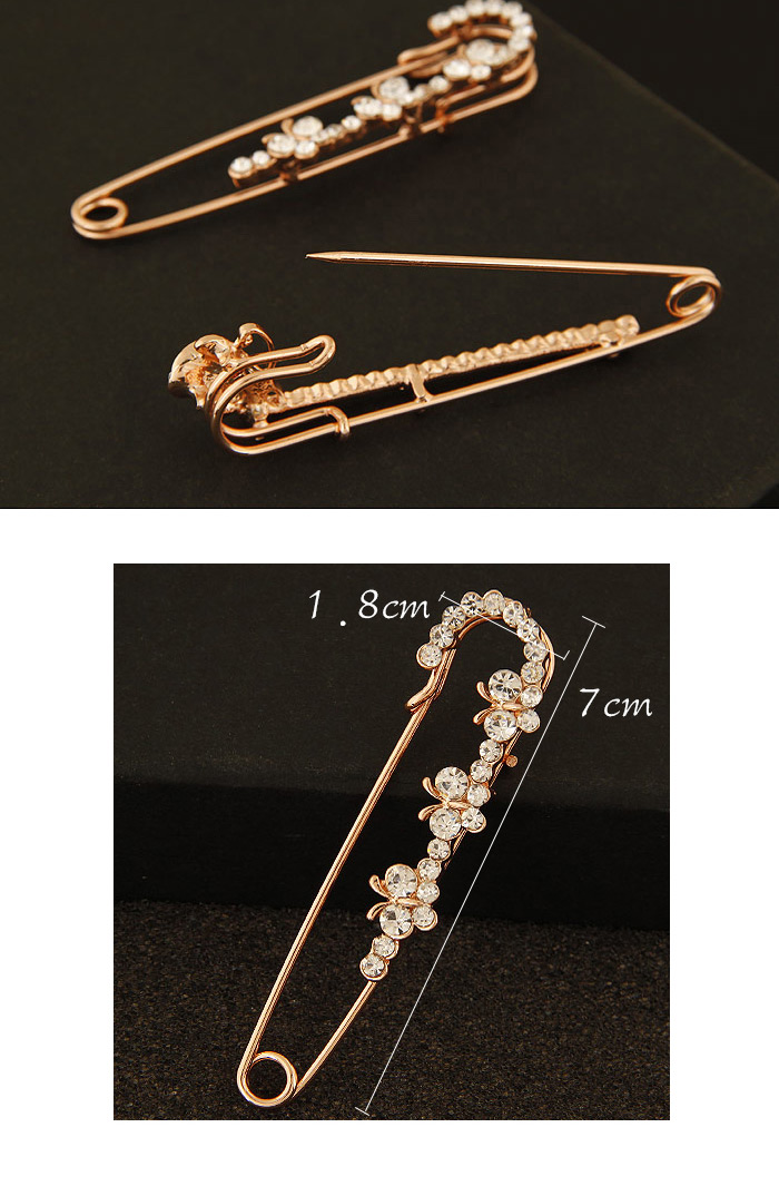 Fashion Gold Color Butterfly Decorated Simple Design,Korean Brooches