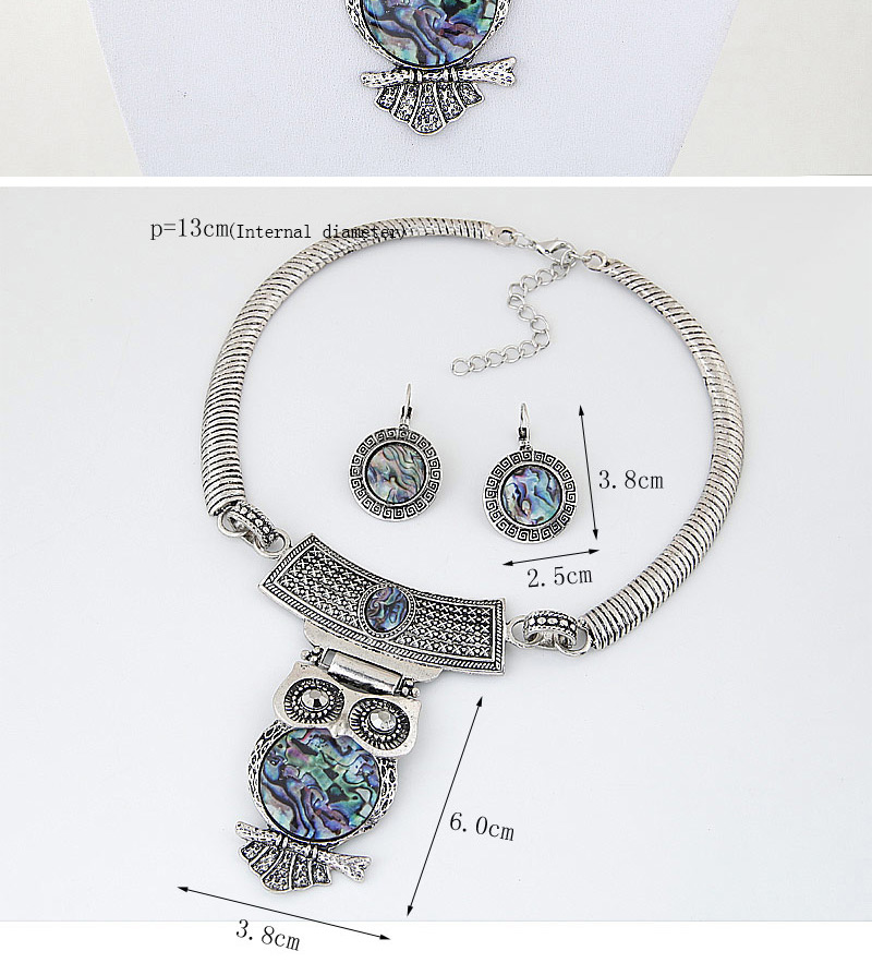 Fashion Silver Color Owl Pendant Decorated Simple Design,Jewelry Sets