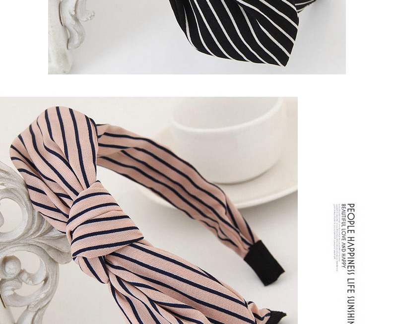 Fashion Plum Red Stripe Pattern Decorated Bowknot Design Fabric Hair band hair hoop,Head Band