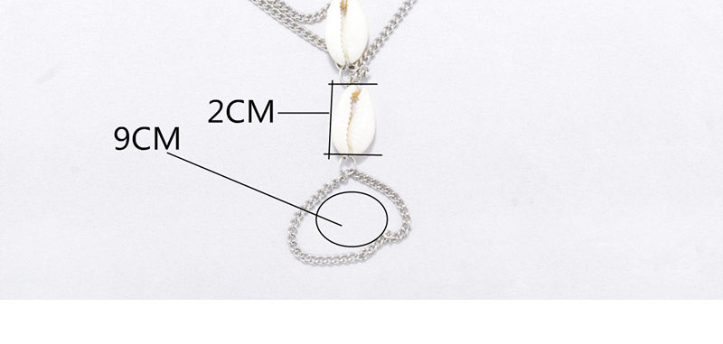 Trendy Silver Color Shell Decorated Multi-layer Design,Fashion Anklets