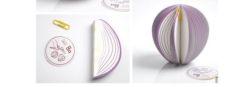 Fashion Purple Cartoon Onion Shape Simple Design,Scratch Pad/Sticky