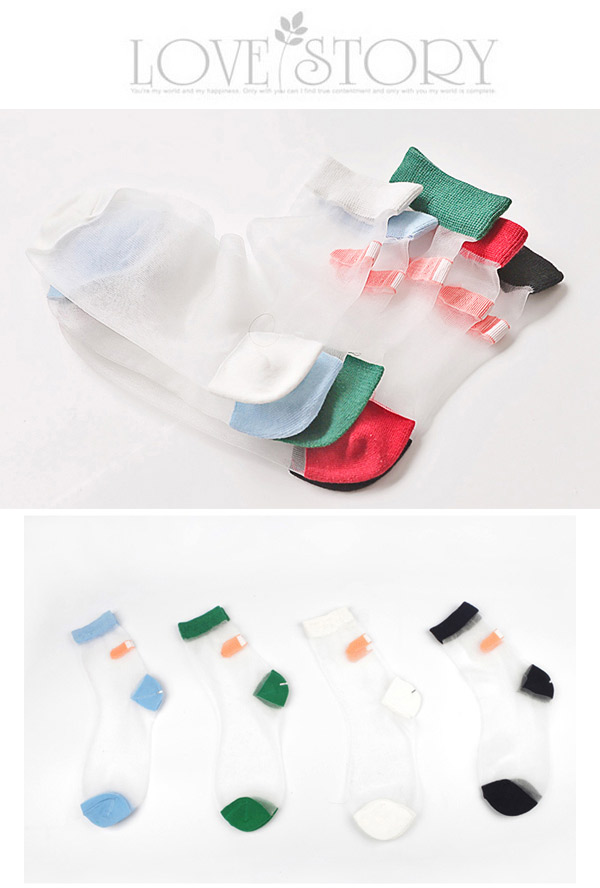 Boutique Green Bandage Pattern Glass Fiber Design,Fashion Socks
