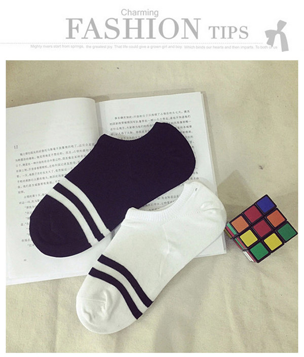 Parsimonious White Pure Color Simple Design Combed Cotton Fashion Socks ,Fashion Socks
