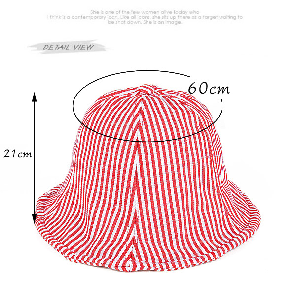 Trendy Red Stripe Pattern Simple Design,Sun Hats