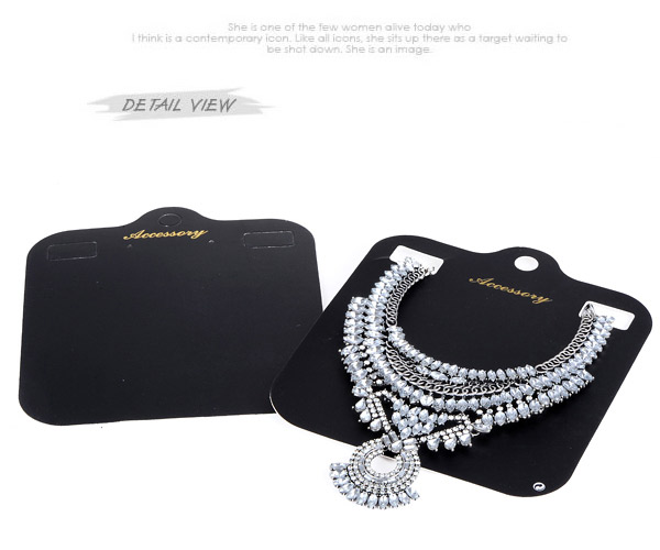 Medium Black Square Shape Necklace Jams Design (10pcs),Jewelry Packaging & Displays