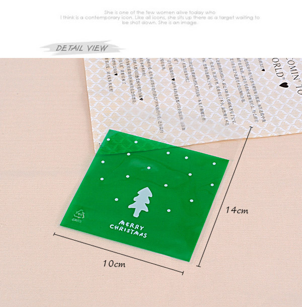 Sweet Green Dot & Christmas Tree Pattern Simpe Design(100pcs) (100pcs),Jewelry Packaging & Displays