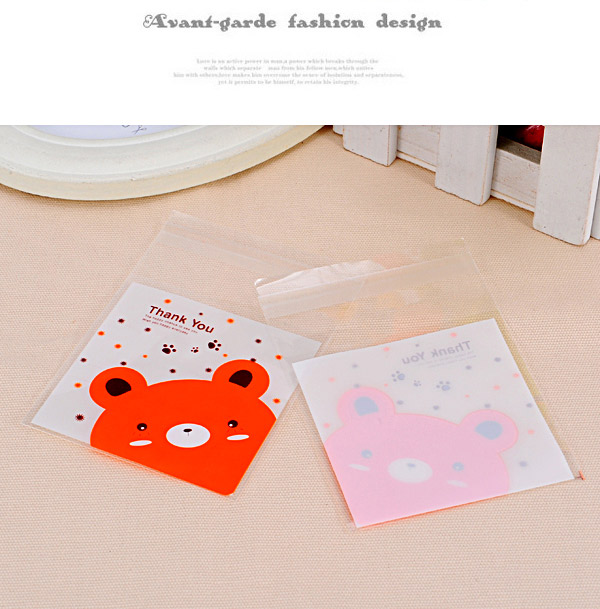 Sweet White Baby Bear Pattern Simple Design (100pcs),Jewelry Packaging & Displays
