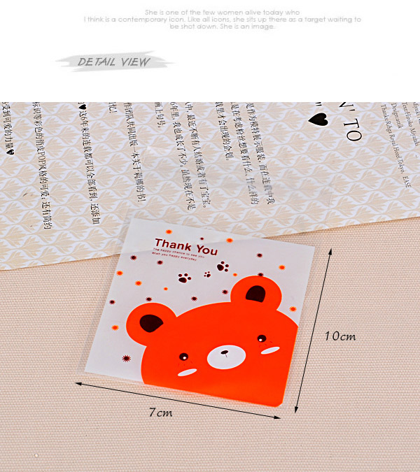 Sweet White Baby Bear Pattern Simple Design (100pcs),Jewelry Packaging & Displays