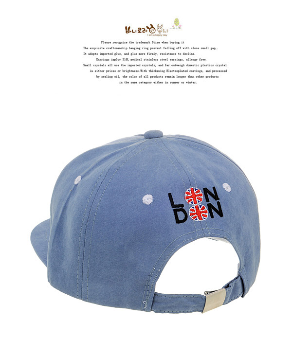 Fashion Blue Soldier Embroideried Decorated Simple Design  Canvas Baseball Caps,Baseball Caps