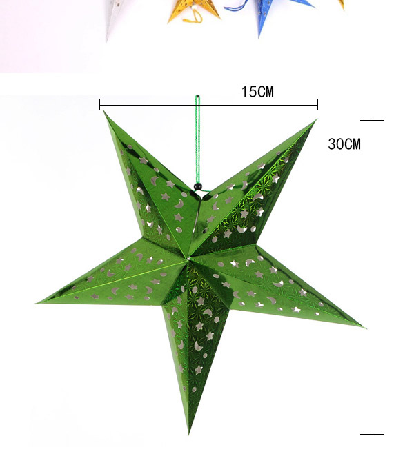 Personalized Random Color Moon Pattern Decorated Star Shape Design,Festival & Party Supplies