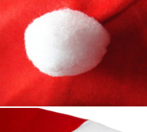 Personalized Red+white Ball Dedecorated Cap Shape Design,Festival & Party Supplies