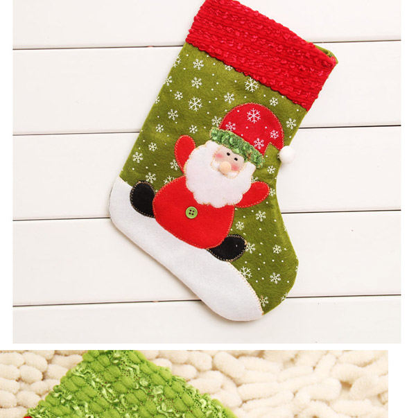 Personalized Red Snowman Pattern Decorated Socks Shape Design,Festival & Party Supplies