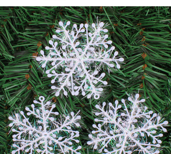 Lovely White Pure Color Snowflake Shape Design (3pcs),Festival & Party Supplies