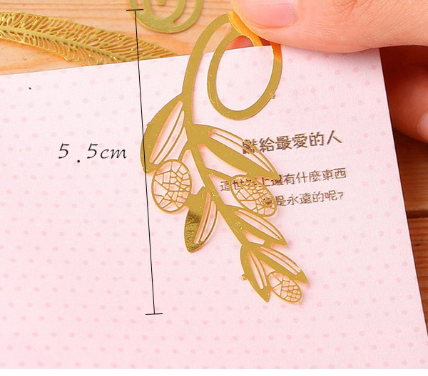 Personality Gold Color Hollow Out Leaf Shape Simple Design,Other Creative Stationery