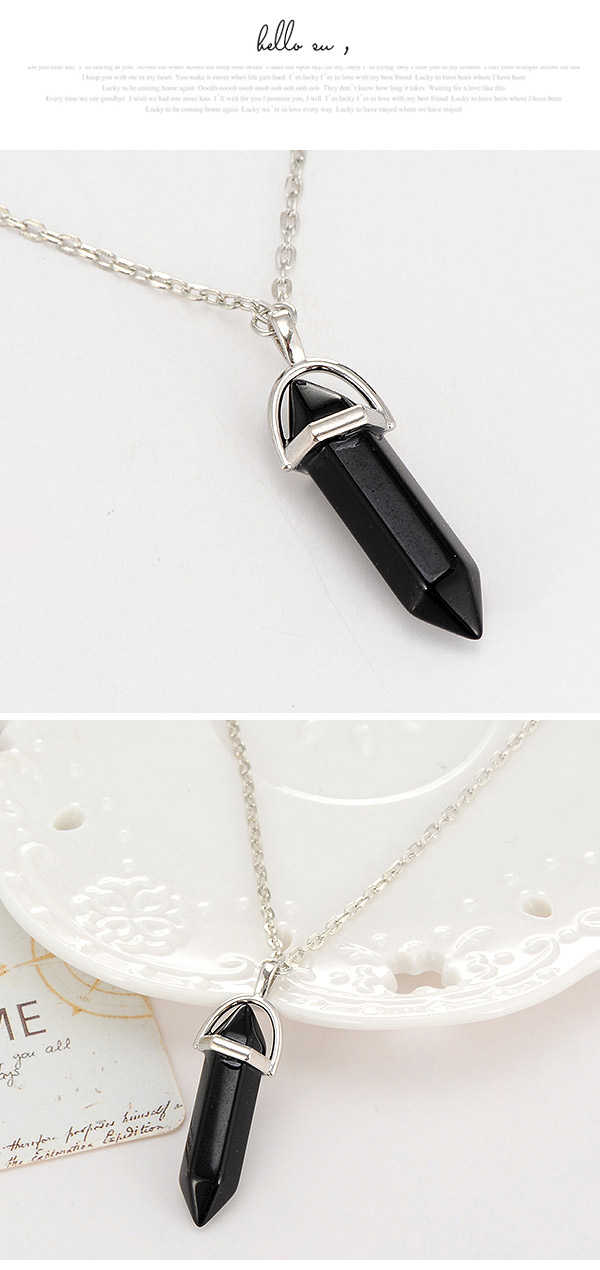 Fashion Black Bullet Pendant Decorated Simple Design,Chains