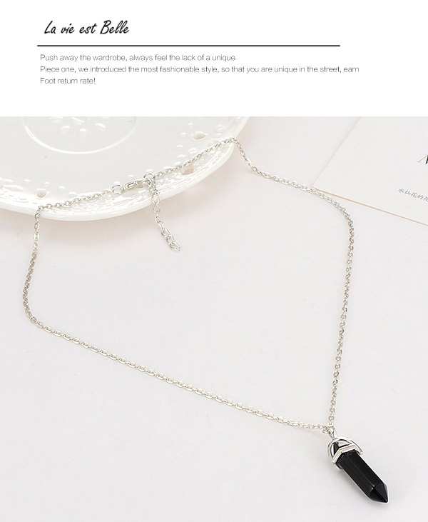 Fashion Black Bullet Pendant Decorated Simple Design,Chains