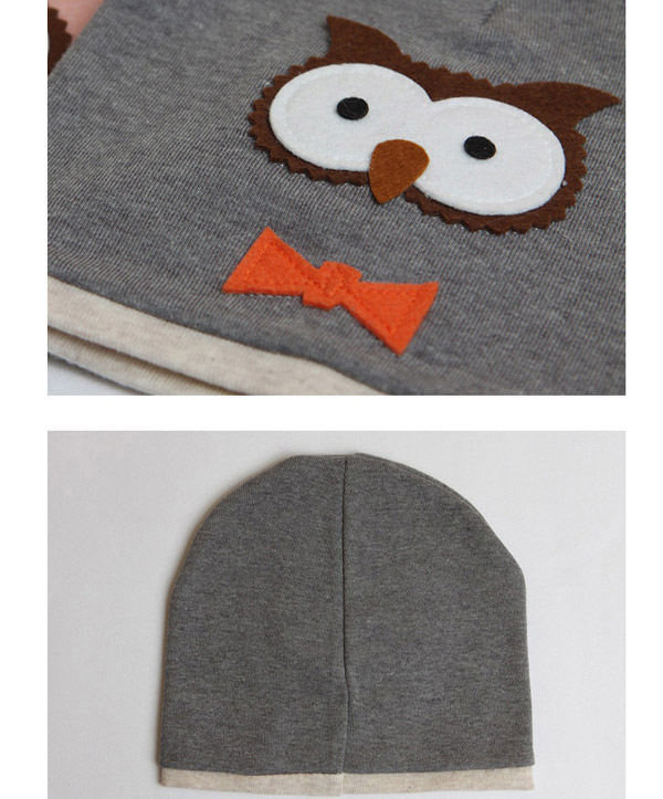 Lovely Gray Owl Pattern Decorated Simple Design,Children