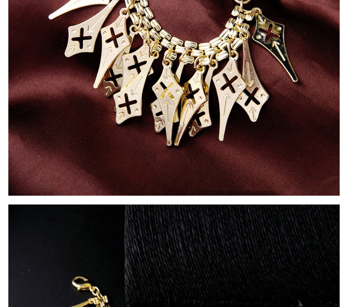 Fashion Gold Color Geometry Shape Decorated Hollow Out Design,Fashion Bracelets