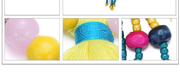 Fashion Yellow Tassel Pendant Decorated Beads Chain Design  Alloy Fashion Bracelets,Fashion Bracelets