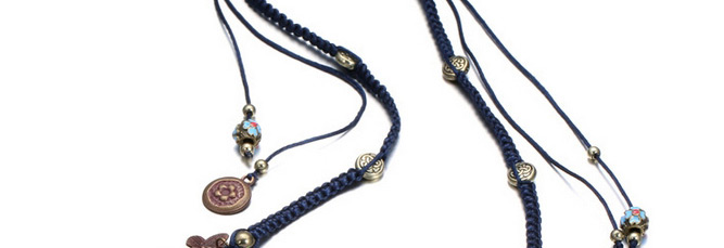 Fashion Antique Gold Multi-element Pendant Decorated Simple Design Alloy Bib Necklaces,Pendants