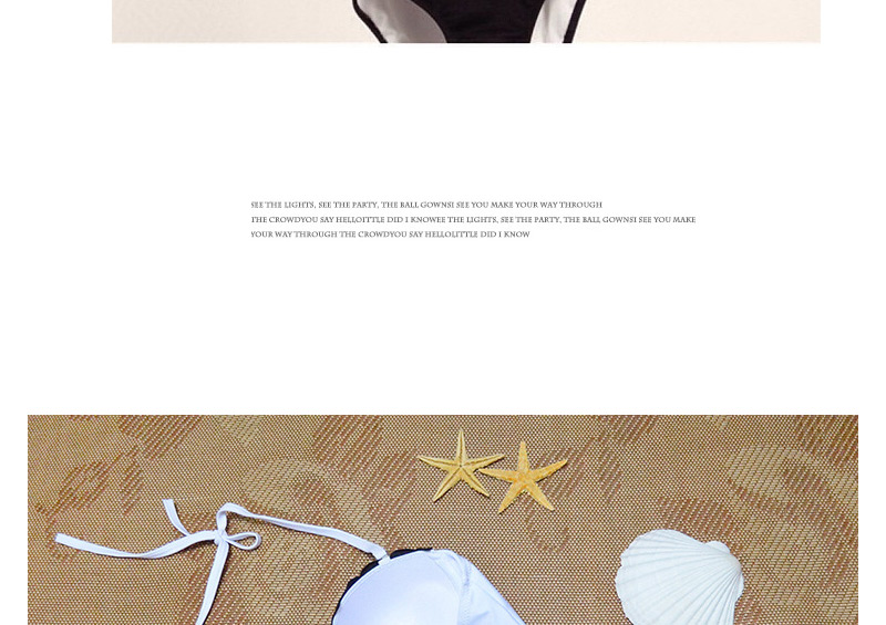 Trendy White+black Color Matching One-piece Design,One Pieces