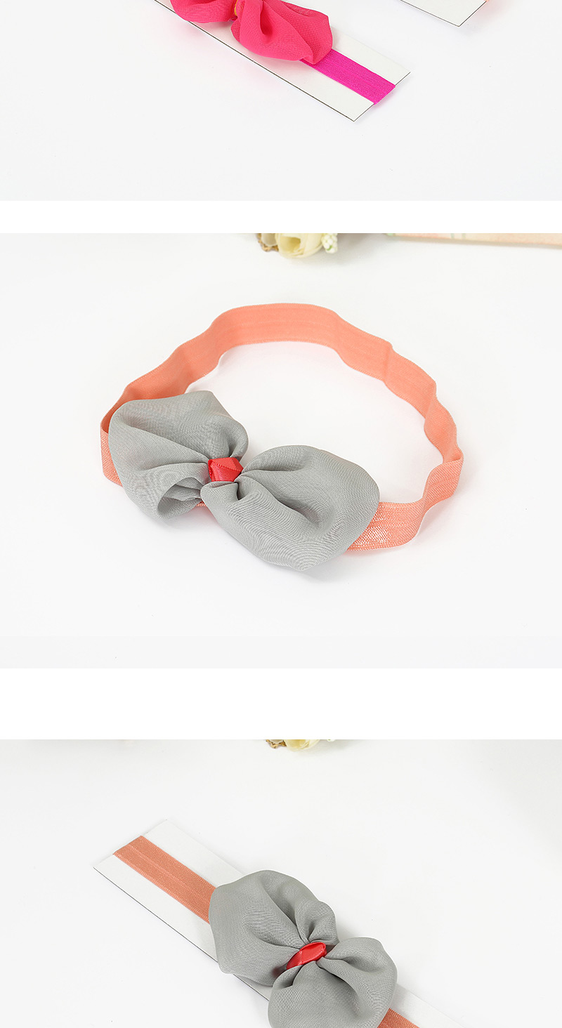 Cute Gray Bowknot Shape Decorated Simple Design,Kids Accessories