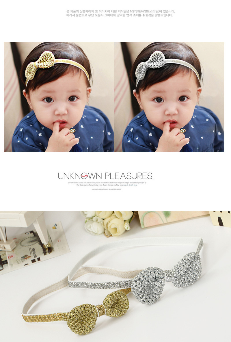 Cute Gold Color Bowknot Shape Decorated Simple Design,Kids Accessories