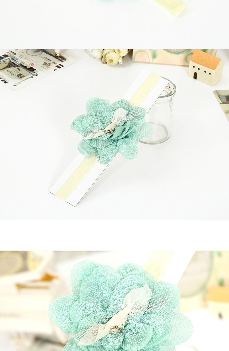 Cute Green Flower Shape Decorated Simple Design,Kids Accessories