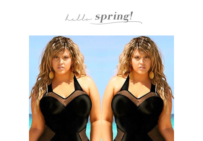 Sexy Black Net Part Decorated One Shoulder Joint Design,Swimwear Plus Size