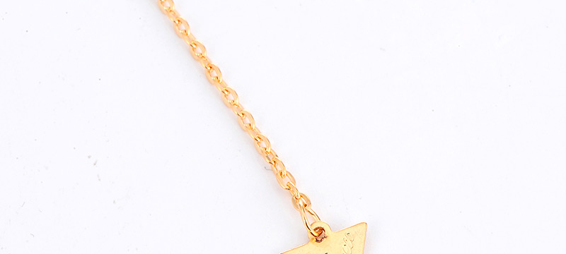 Retro Gold Color Triangle Pendant Decorated Simple Design,Chains