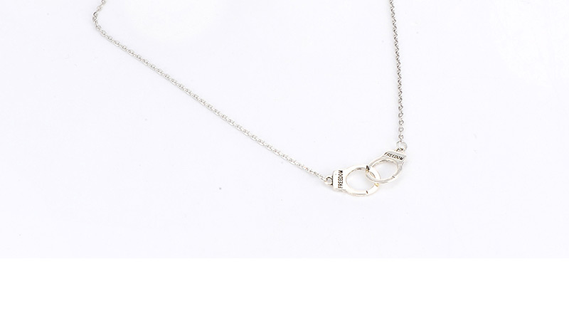 Personality Silver Color Handcuffs Pendant Decorated Simple Design,Chains
