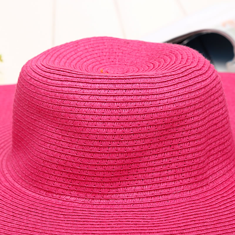 Fashoin Plum Red Spring and summer Seaside Beach,Sun Hats