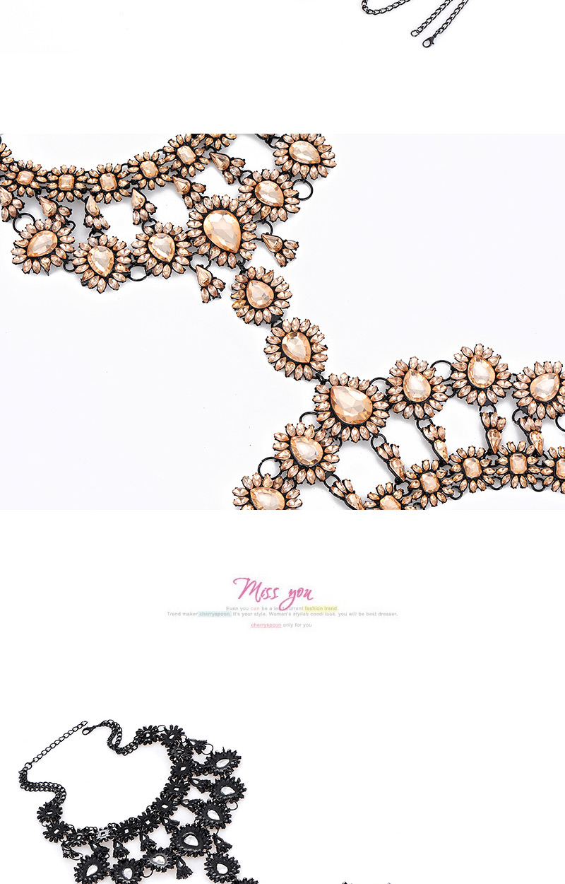fashion Champagne Waterdrop Shape Diamond Decorated Symmetry Design,Body Piercing Jewelry