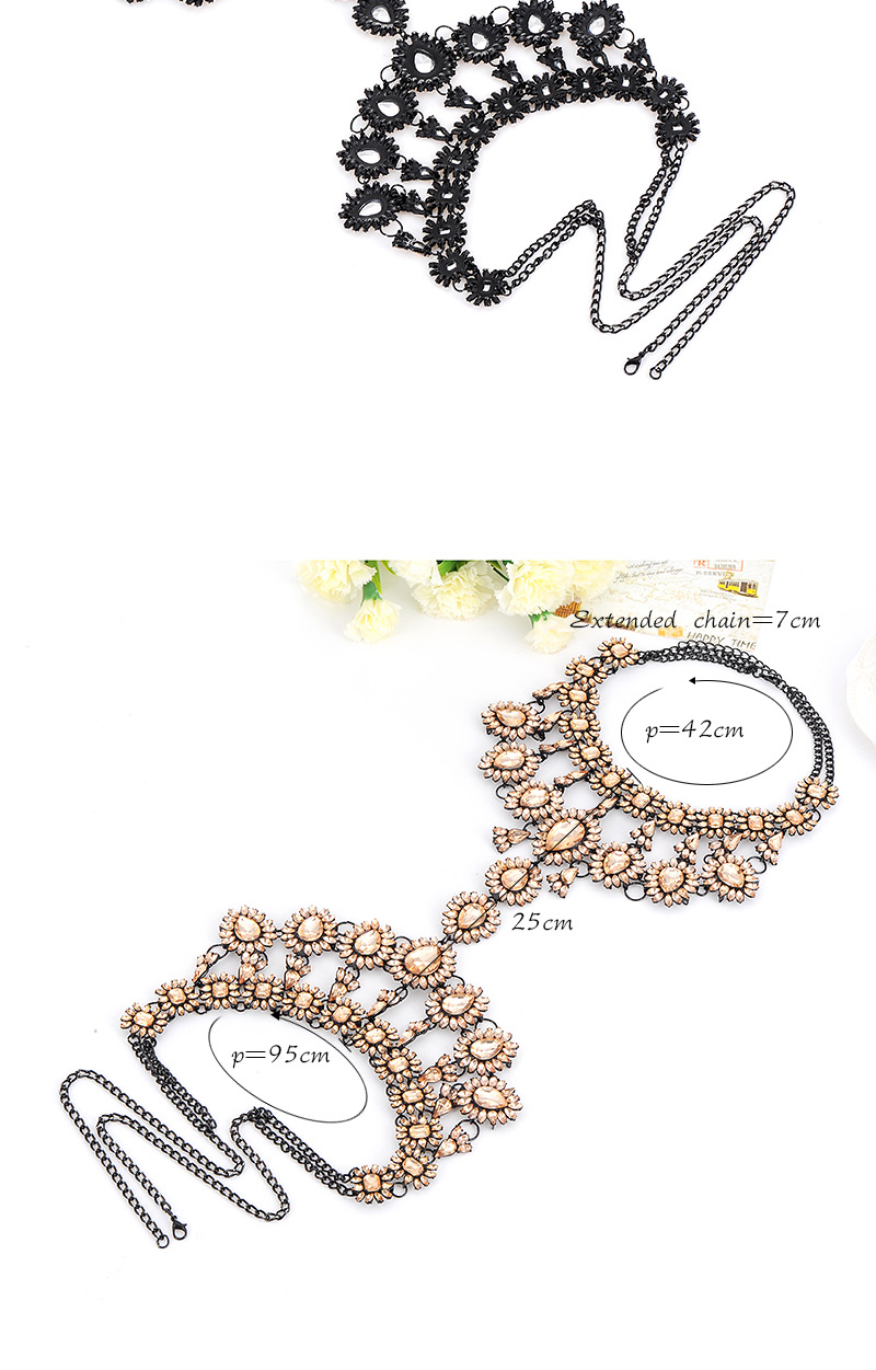 fashion Champagne Waterdrop Shape Diamond Decorated Symmetry Design,Body Piercing Jewelry