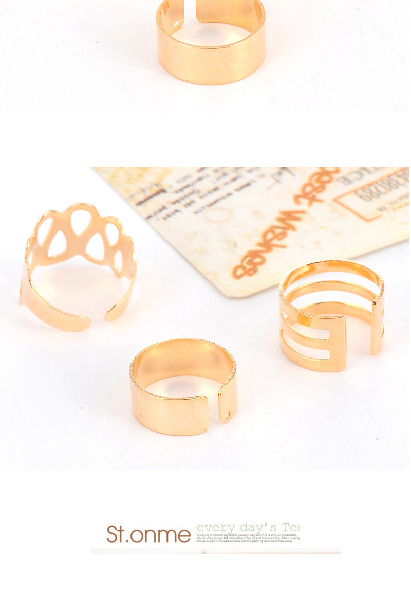 Fashion Gold Color Double Star Decorated Multilayer Design,Rings Set