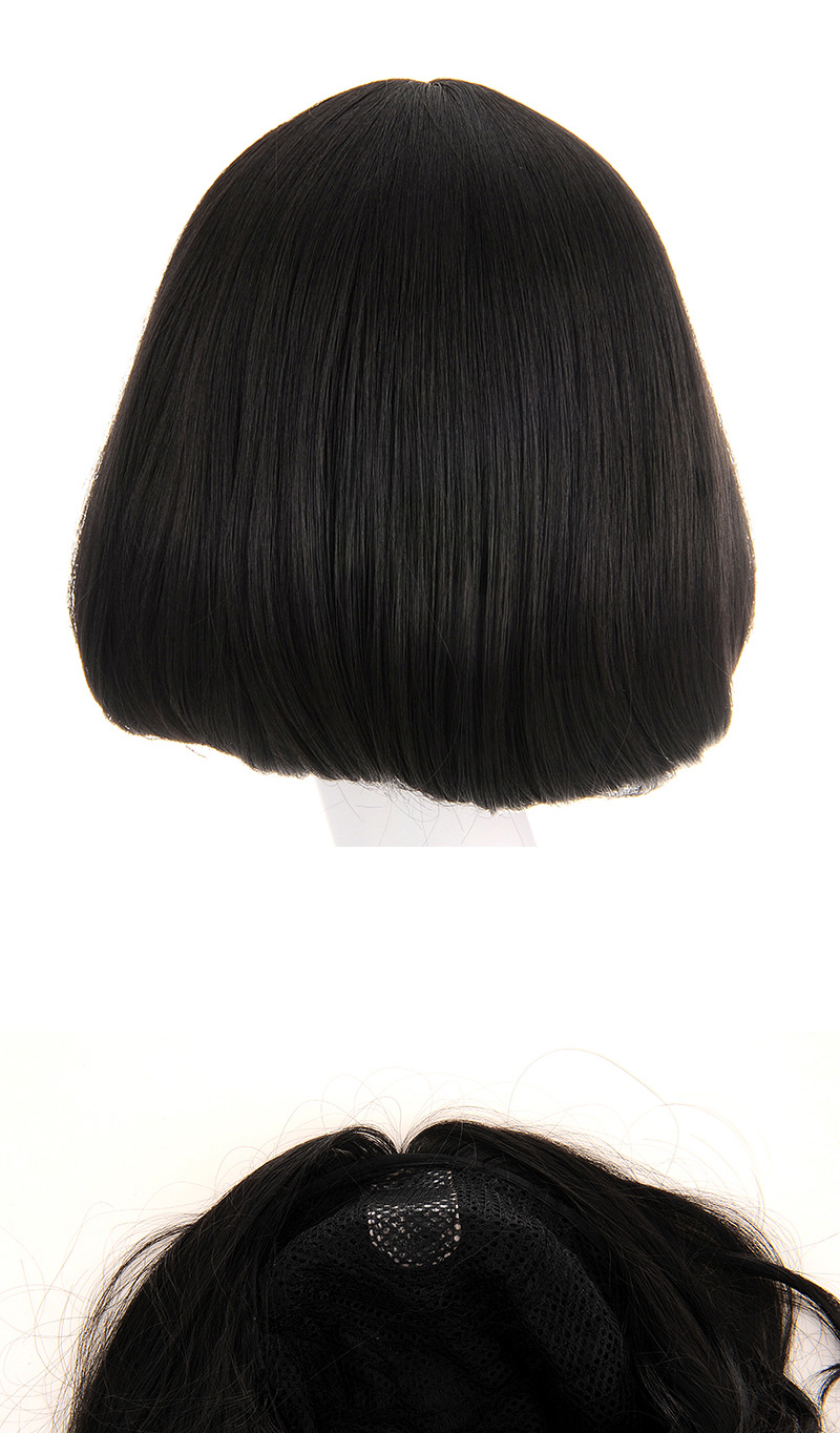 Fashion Black Carve Rinka Haircut Curly Design,Wigs
