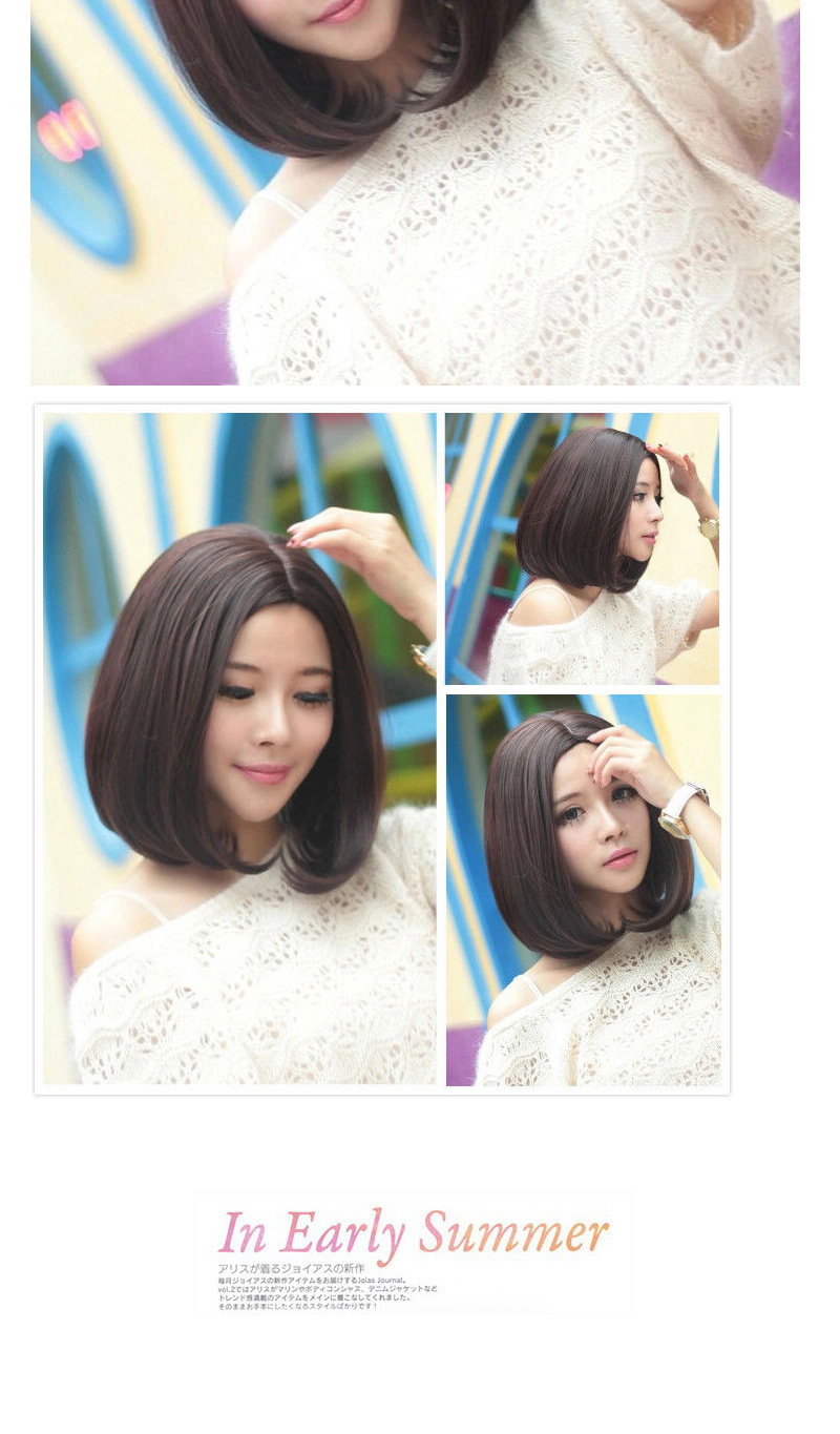 Fashion Light Brown Carve Rinka Haircut Curly Design High%2dtemp Fiber Wigs,Wigs